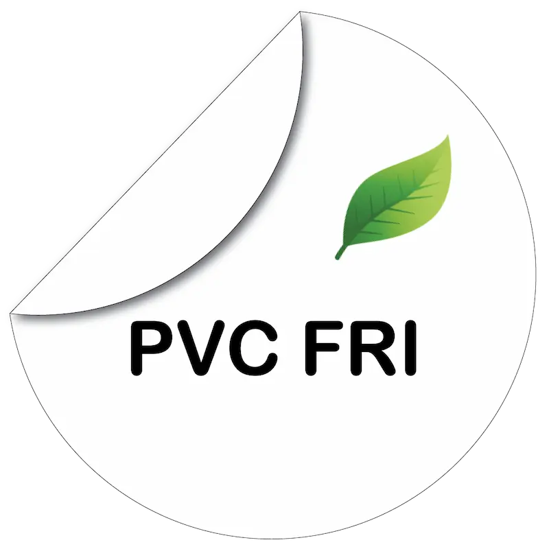 PVC-fritt klistremerke